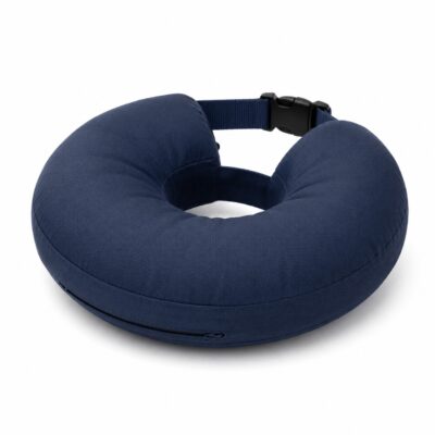 Navy inflatable recovery collar for dogs and cats