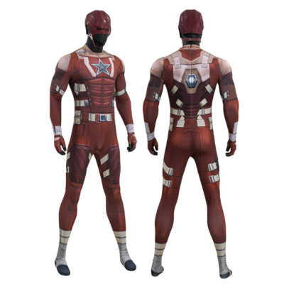 Thunderbolt Red Guard Cosplay Tights Suit – Game Costume
