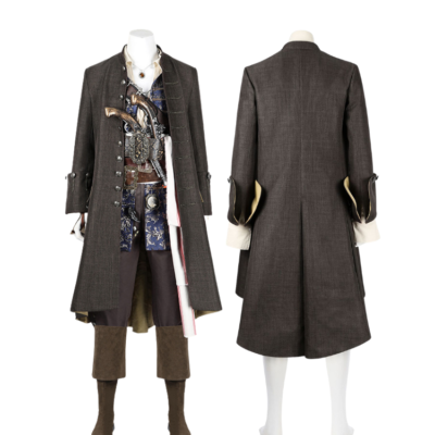 Pirates of the Caribbean Jack Sparrow Cosplay Set - Hat, Wig & Accessories