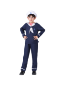 Kids Sailor Costume - Navy Role Play Outfit for Children