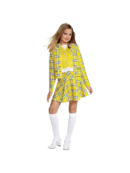 Girls Plaid Cosplay Outfit - School Style Jacket & Skirt Set