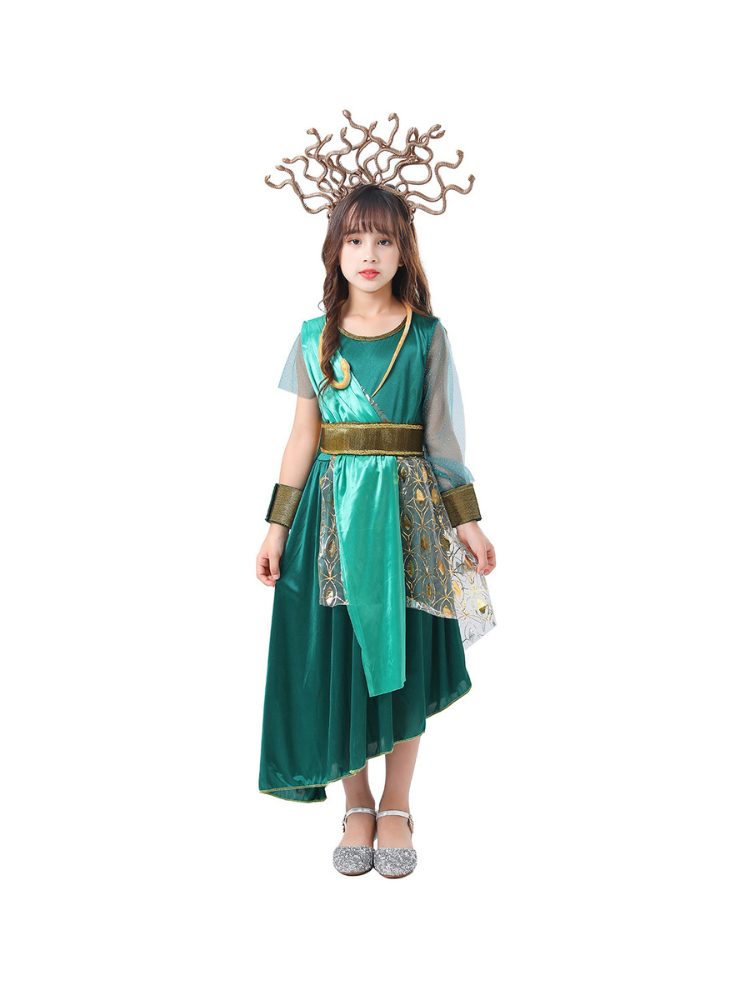 Girls Medusa Costume - Ancient Greek Mythology Halloween Outfit
