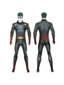 Black Robe Patrol Soldier Boys Cosplay Jumpsuit – Halloween Costume