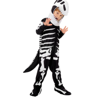 Children’s Skeleton T-Rex Dinosaur Costume - Halloween Cosplay Outfit