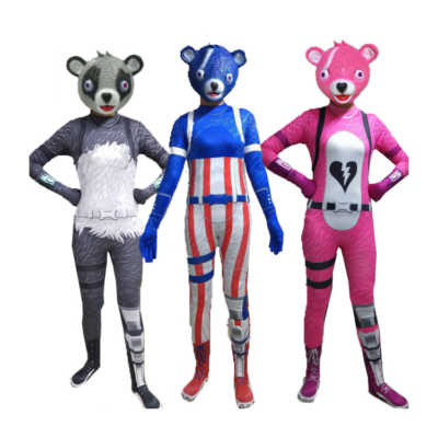 Fortnite Pink Panda Female Team Leader Costume - Skeleton Trooper Cosplay
