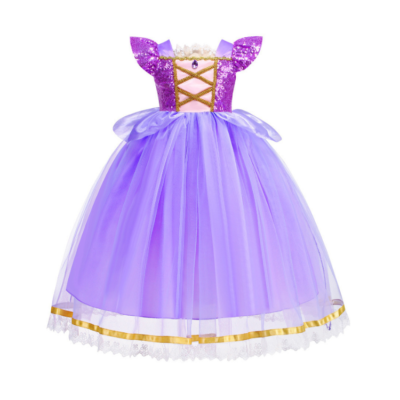 Children’s Belle, Cinderella & Rapunzel Princess Dress - Girls Tutu Skirt