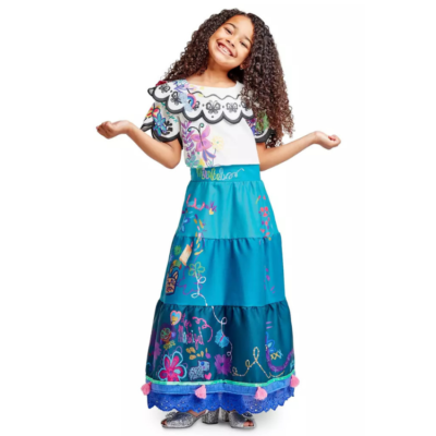 Children’s Mirabel Encanto Skirt Dress – Girls Cosplay & Halloween Outfit