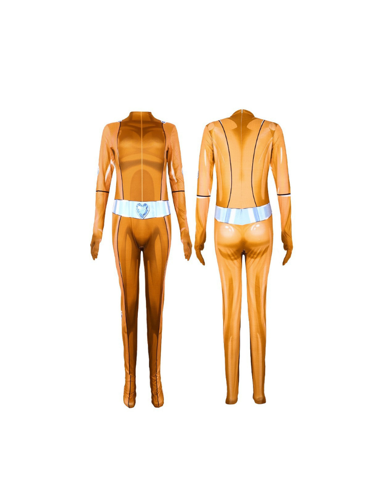 Totally Spies Halloween Bodysuit Costume - Spy Girl Anime Cosplay Outfit