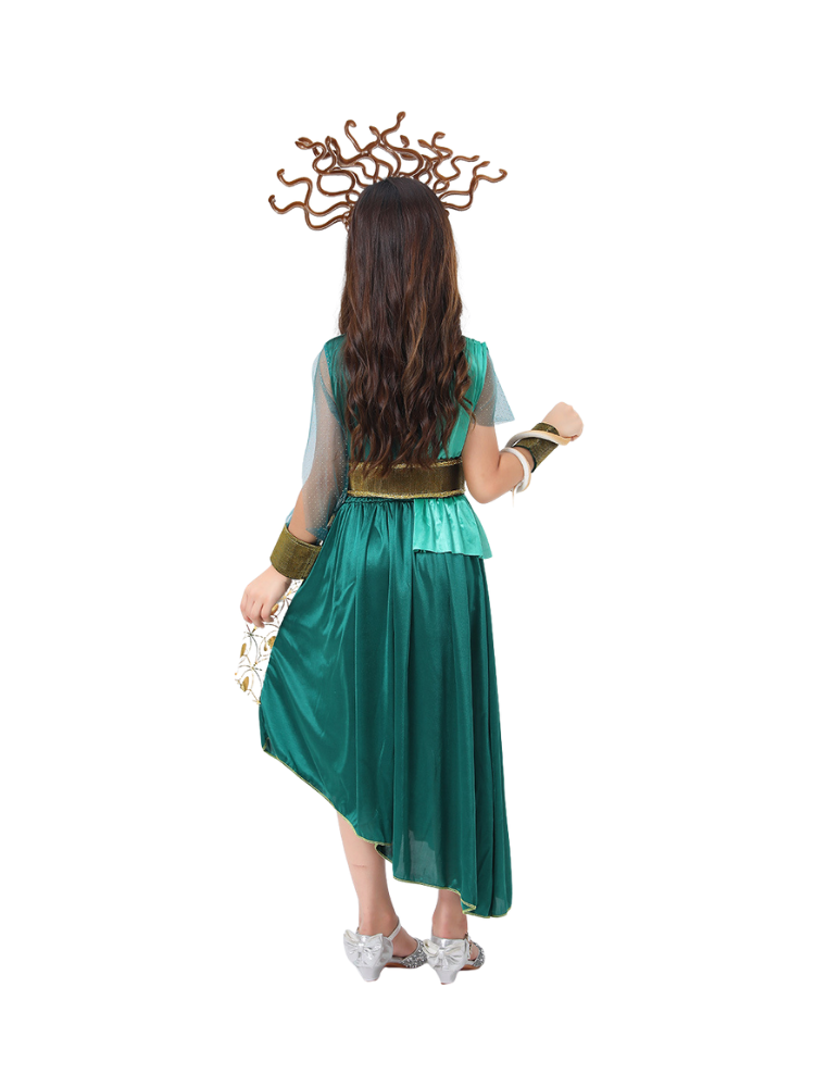 Girls Medusa Costume - Ancient Greek Mythology Halloween Outfit - Image 2