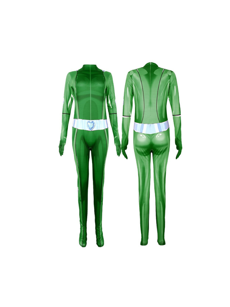 Totally Spies Halloween Bodysuit Costume - Spy Girl Anime Cosplay Outfit - Image 2