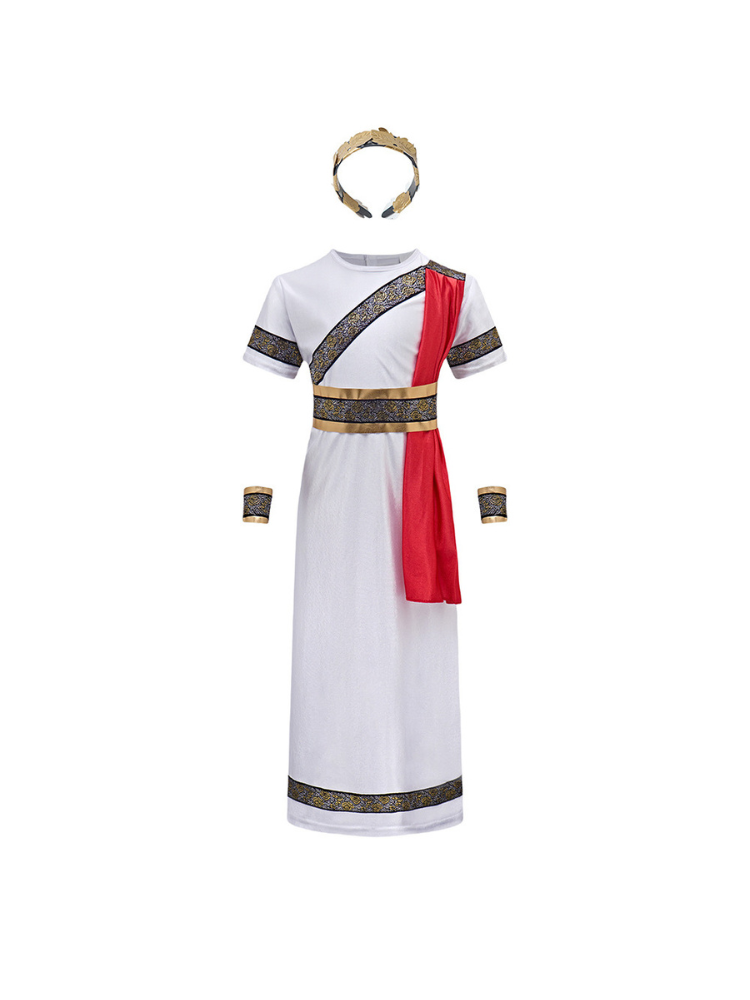Boys Ancient Roman Costume - Children’s Historical Outfit for Halloween - Image 3