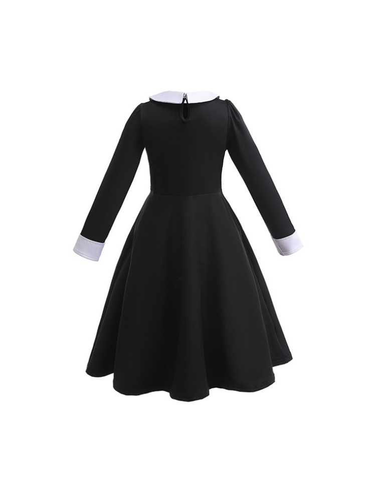 Children’s Wednesday Addams Costume - Girls COS Halloween & Stage Dress - Image 4