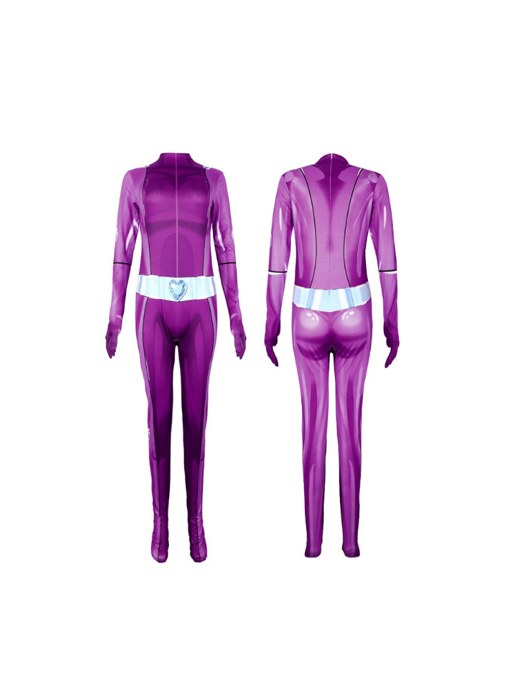 Totally Spies Halloween Bodysuit Costume - Spy Girl Anime Cosplay Outfit - Image 4
