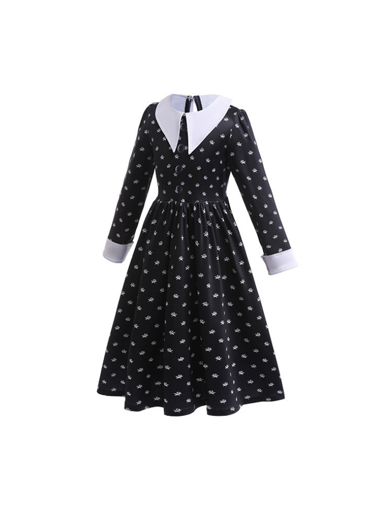 Children’s Wednesday Addams Costume - Girls COS Halloween & Stage Dress - Image 5
