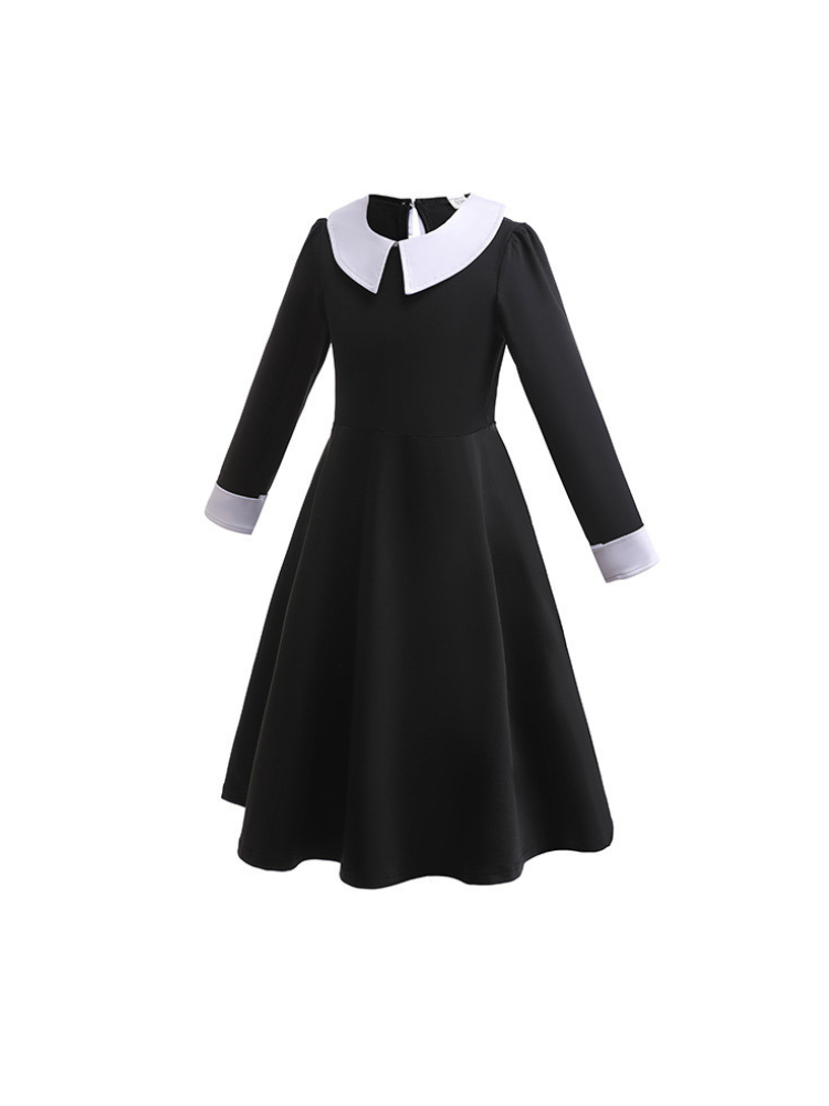 Children’s Wednesday Addams Costume - Girls COS Halloween & Stage Dress - Image 6