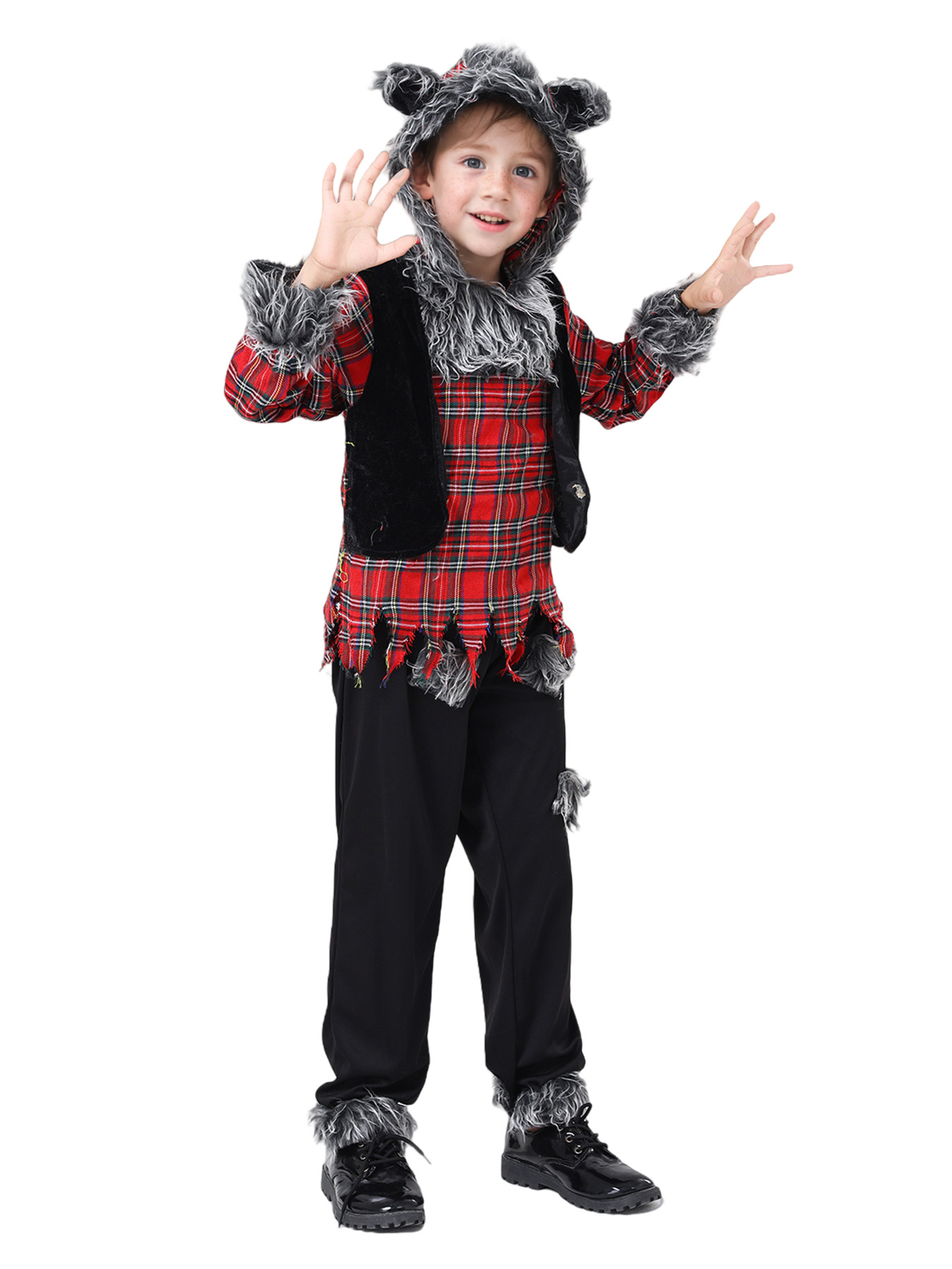 Kids Werewolf Costume - Halloween Masquerade & Stage Outfit - Image 2