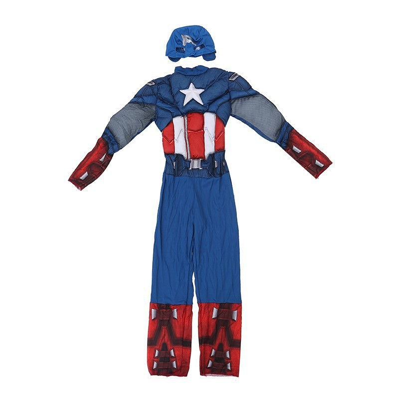 Captain America Muscle Costume - Superhero Cosplay Outfit - Image 3