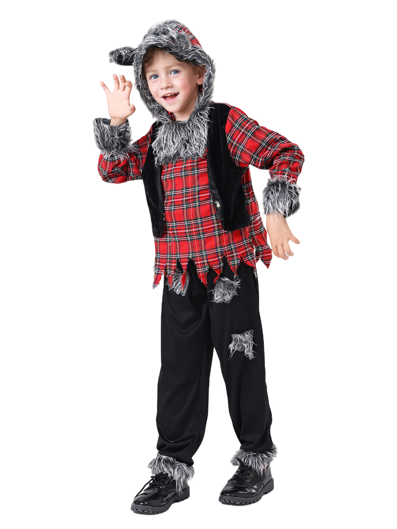 Kids Werewolf Costume - Halloween Masquerade & Stage Outfit - Image 4