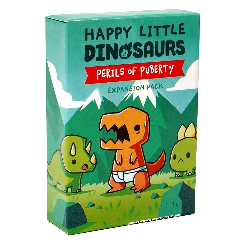 Happy Little Dinosaurs: Perils of Puberty Expansion – Fun Card Game Add-On